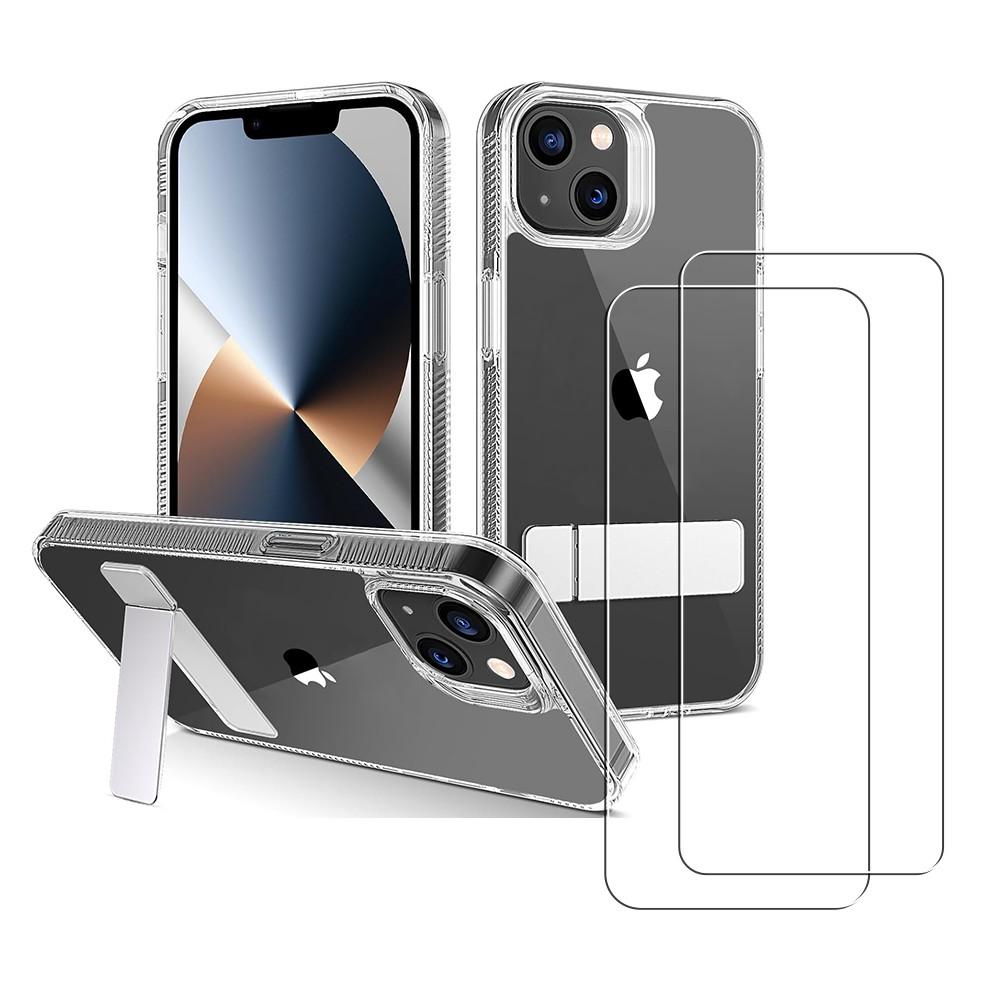 EVETANE Cover iPhone 13 e 2 schermi di protezione - TPU - Trasparente