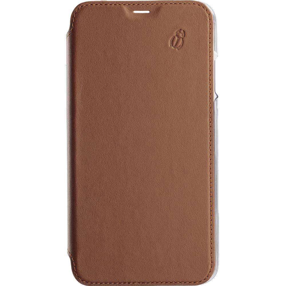 BEETLECASE Coque iPhone XR - Cuir - Marron