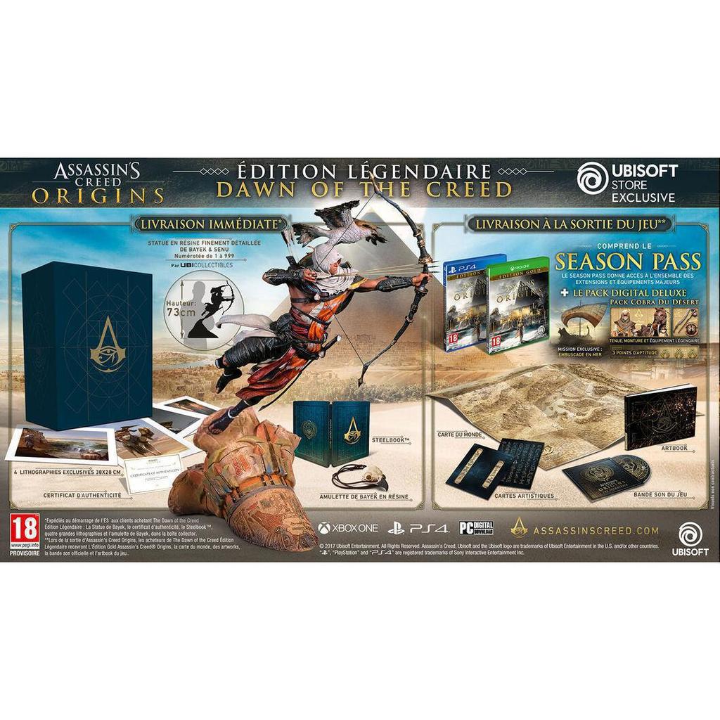 Édition Collector Assassin's Creed Origins - Statue Bayek - Ubicollectibles - Boîte Ouverte