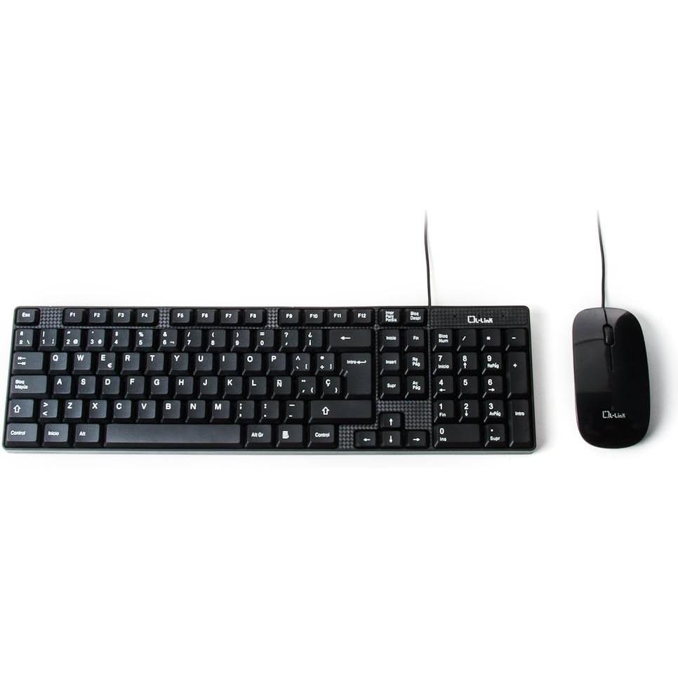 Clavier Qwerty Espagnol Teclado Español Con Raton L-Link Usb Kit Ll-Kb-816-Combo Español