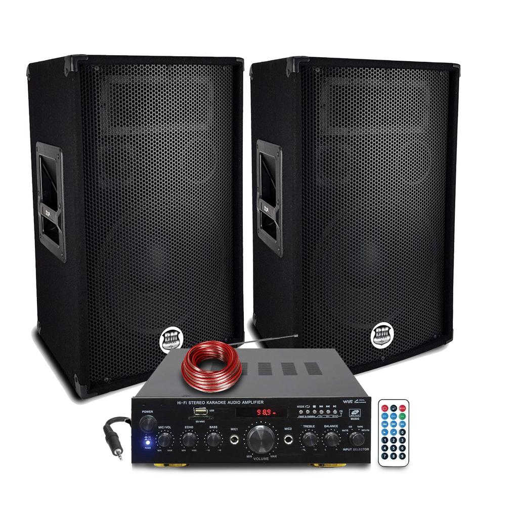 Enceinte Bms Sono Dj 1200W