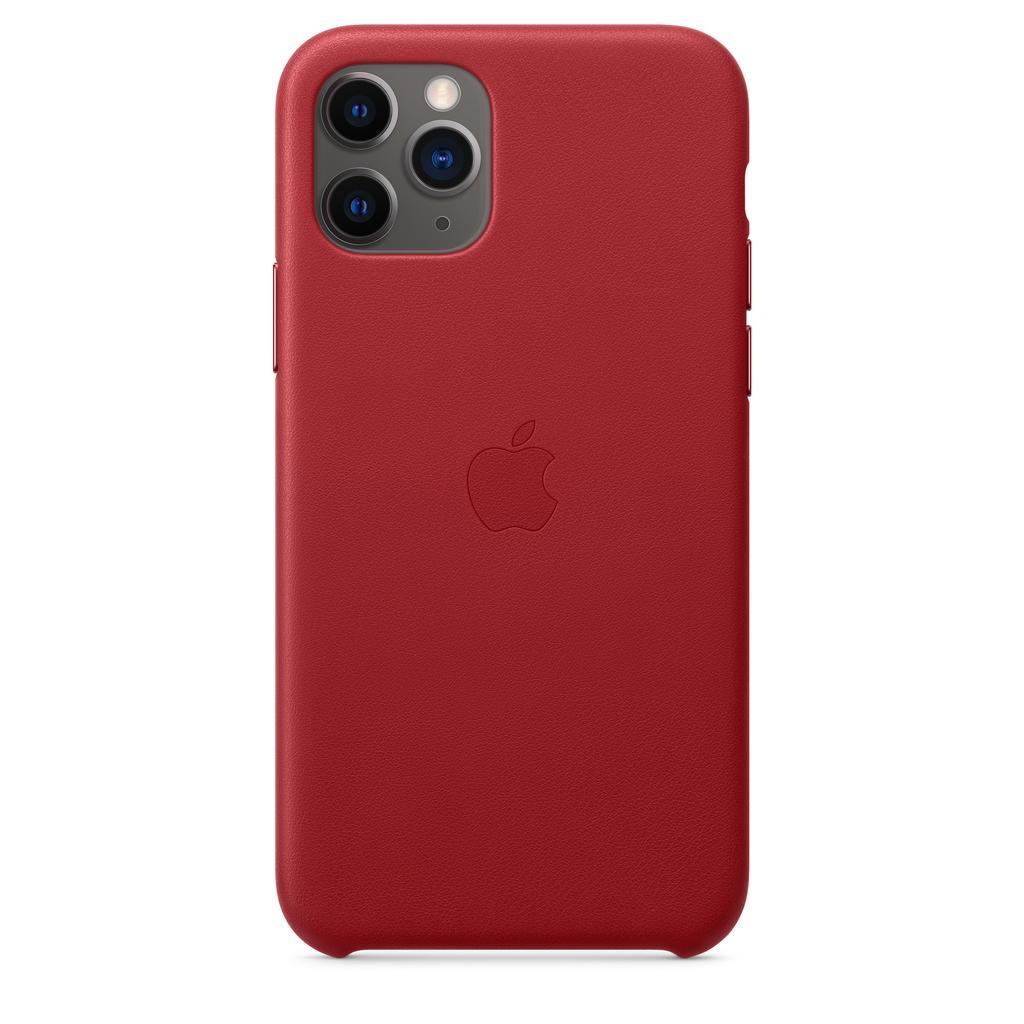 Apple Leather case iPhone 11 Pro - Leather Red | Back Market