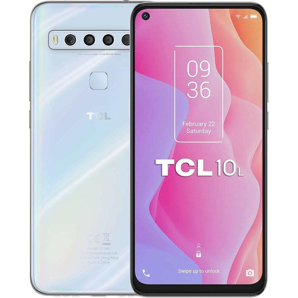＊TCL 10 L　クリスタルホワイト＊　　◆ROM128GB/◆RAM6GB TCL - Brandclub - TCL 10L, Unlocked Android Smartphone, 256GB+6GB