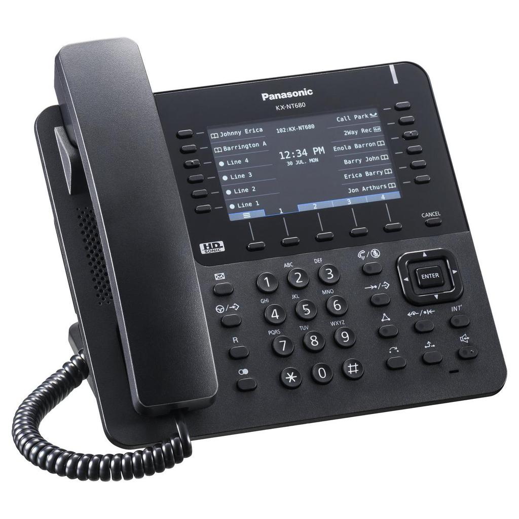 Téléphone Fixe Panasonic Kx-Nt680Ne-B