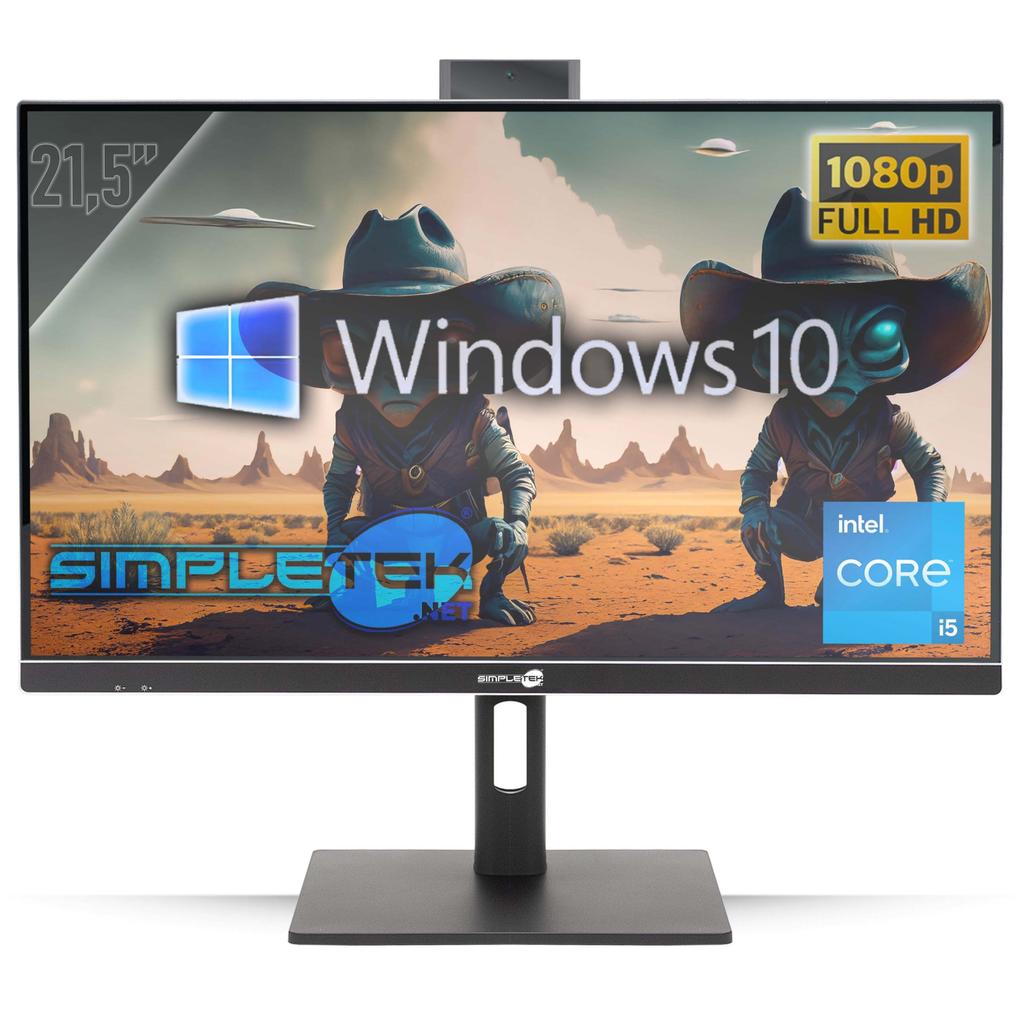 Simpletek 2Nd Gen Aio 22" Core I5 2.3 Ghz - Ssd 256 Gb - 8Gb Qwerty - Italien