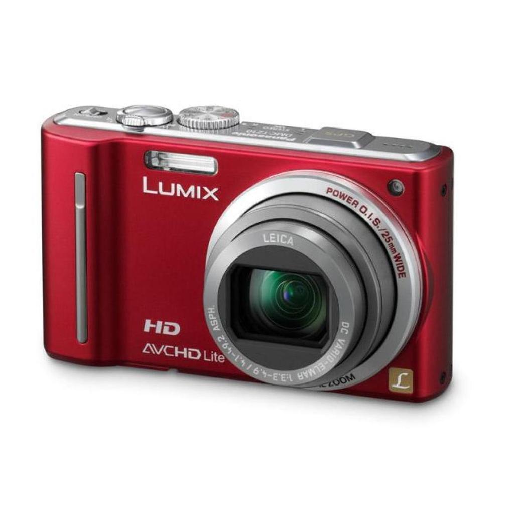 Panasonic Compact Lumix Dmc-Tz10 - Rouge + Leica Dc Vario-Elmar 25-300 Mm F/3.3-4.9 Mega O.I.S F/3.3-4.9