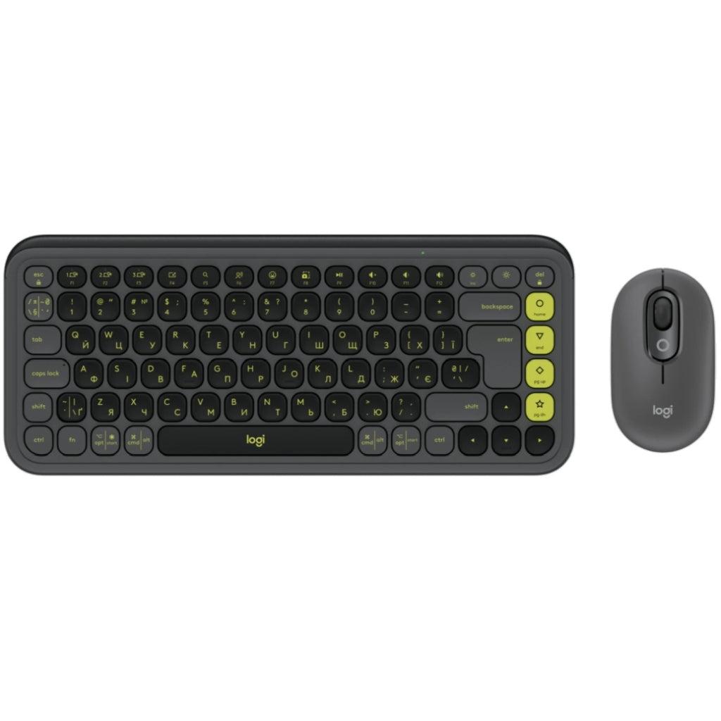 Clavier Logitech Qwerty Russe Sans-Fil Pop Icon Combo