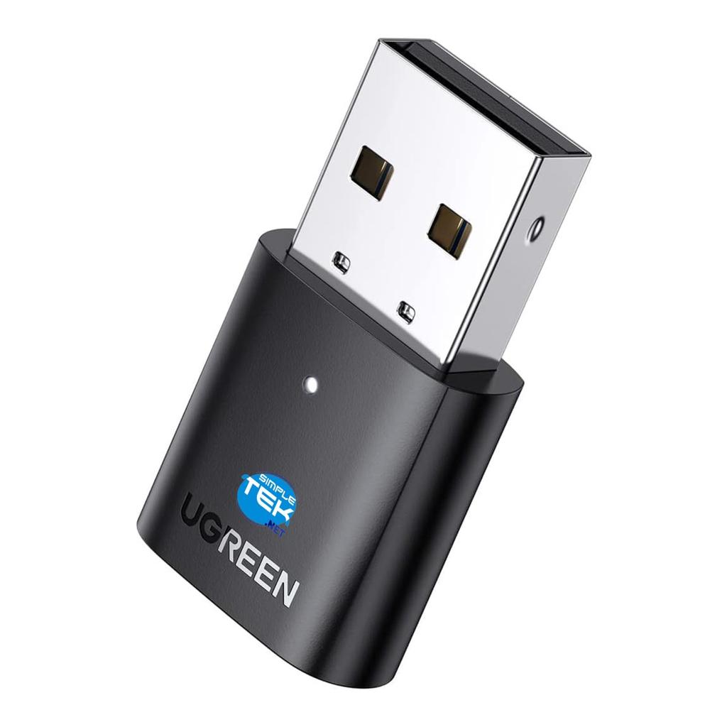 Dongle Ugreen Cm390 Bluetooth 5.0 Adapter, Usb-A, Windows 7/8/10/11