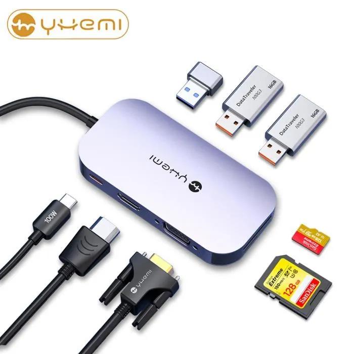 Hub Yhemi Hub Usb-C 8-In-1