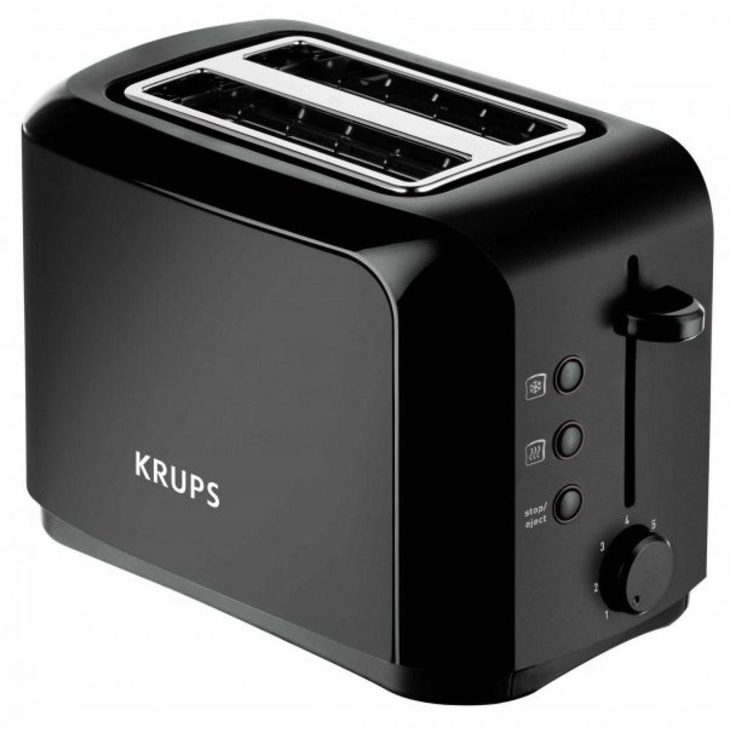 Toaster Krups KH201B10 Schlitze - Schwarz