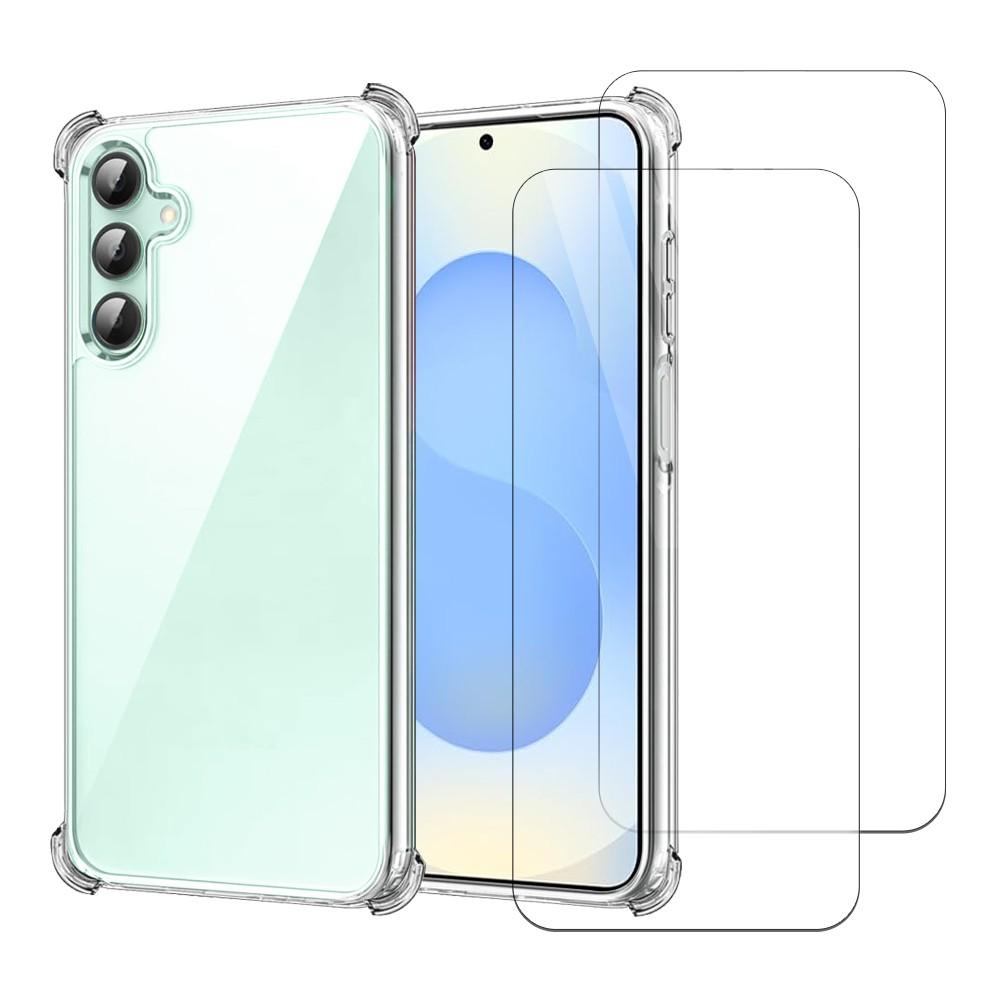 Coque Galaxy S24 FE et 2 écrans de protection - TPU - Transparent Reconditionné - N/A reconditionné disponible sur Backmarket
