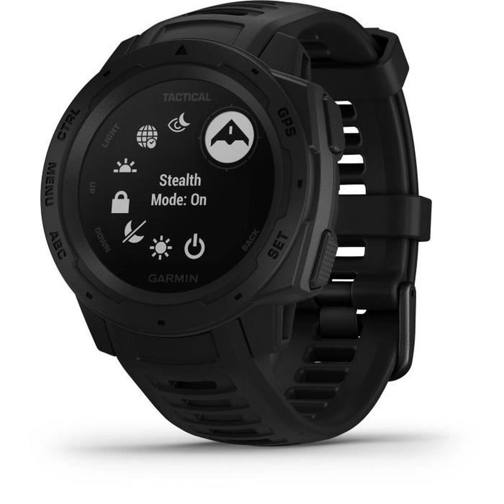 Montre Garmin Cardio GPS Instinct Tactical - Noir