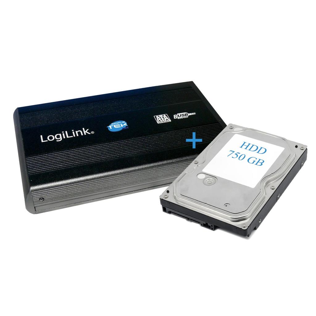 Disque Dur Externe Logilink Ua0107 - Hdd 750 Go Usb 3.0