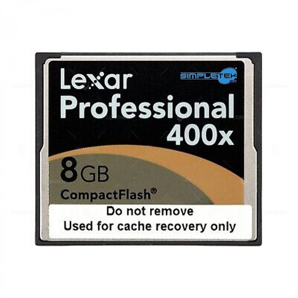Adaptateur Lexar Professional 400X 8Gb Compactflash Card