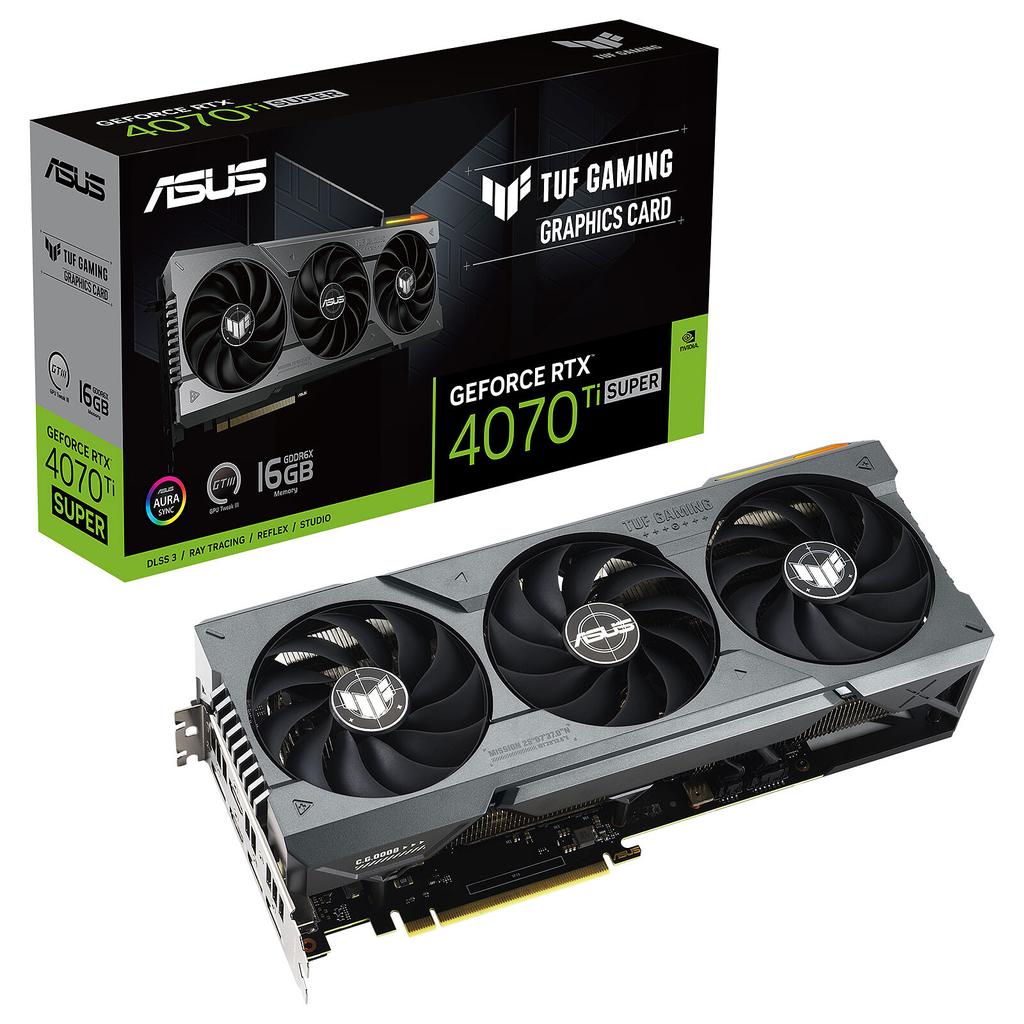 ASUS TUF Gaming GeForce RTX 4070 Ti SUPER 16GB GDDR6X 2x HDMI 3x DP (TUF-RTX4070TIS-16G-GAMING)