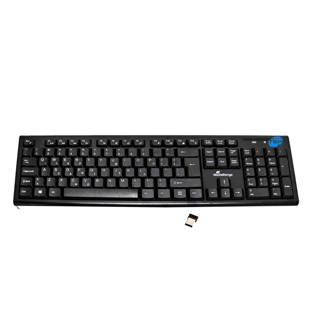 Clavier Mediarange Qwerty Anglais (Us) Sans-Fil Mros111-Gr