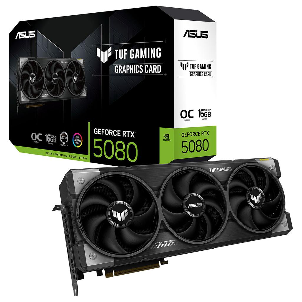 0 ASUS TUF Gaming GeForce RTX 5080 16GB GDDR7 Gaming Grafikkarte