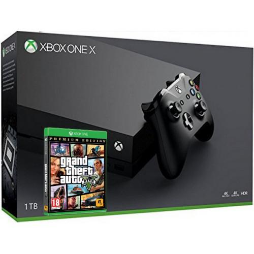 Console Gta Online Xbox One X Xbox One X 1000GB Black Grand Theft