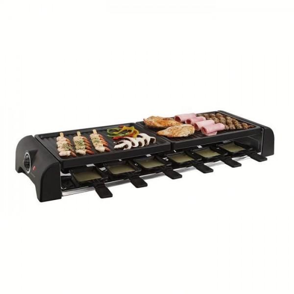 LIVOO Raclette LIVOO Raclette Grill für 8 Personen Tischgrill Raclettegrill DOC258, 8