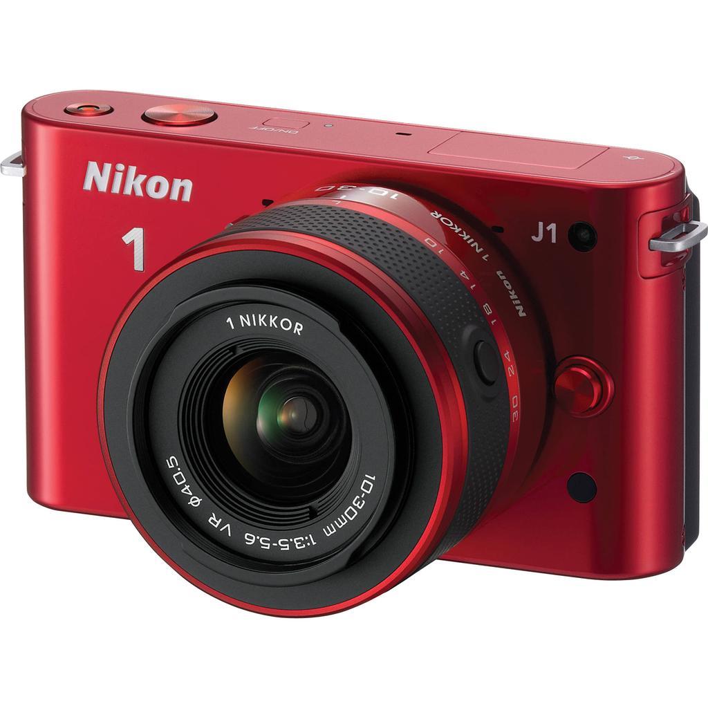 1 J1 - Rojo + Nikon 1 Nikkor 10-30mm f/3.5-5.6 VR + 1 Nikkor VR 30