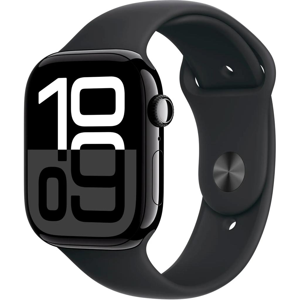 Apple Watch Series 10 (2024) GPS + Cellular 42 mm - Aluminium Jet Black - Sport band Black