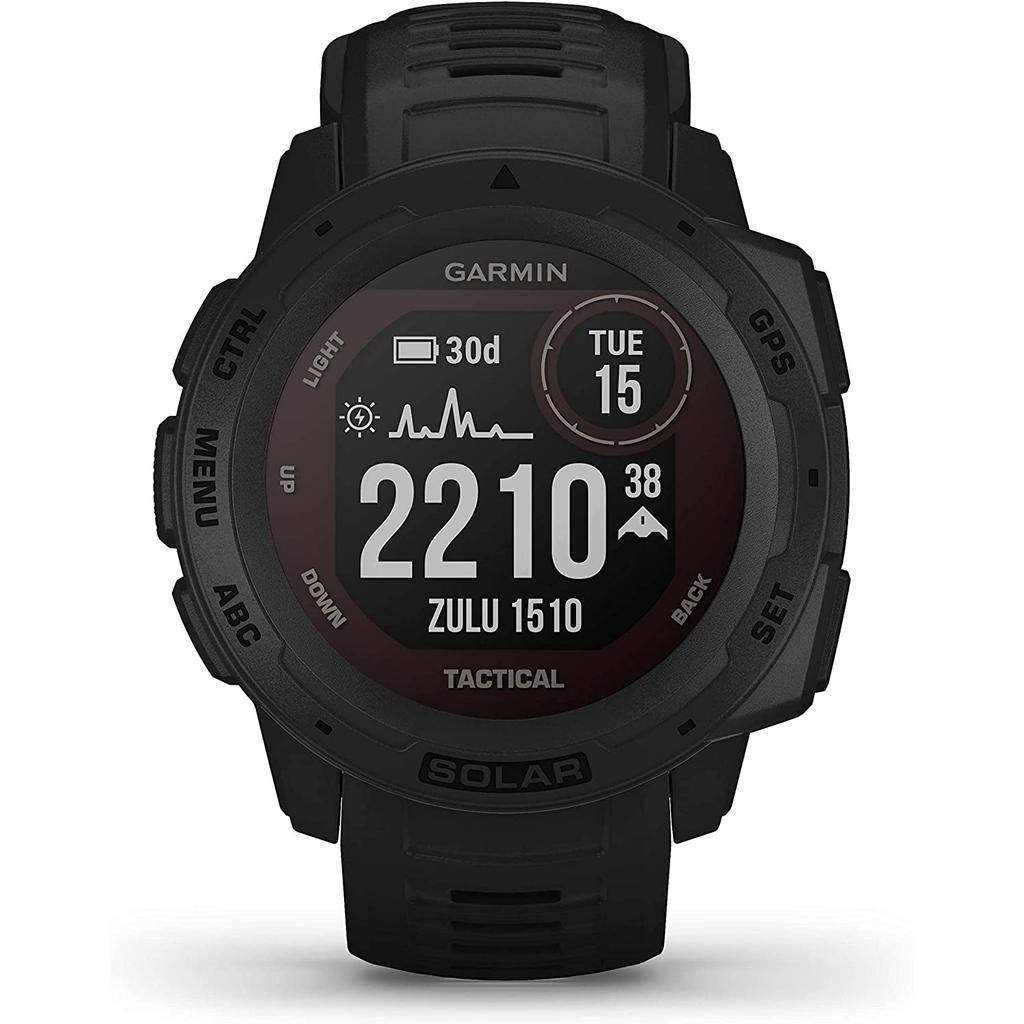 Montre Garmin Cardio GPS Instinct Solar Tactical Edition Noir Back