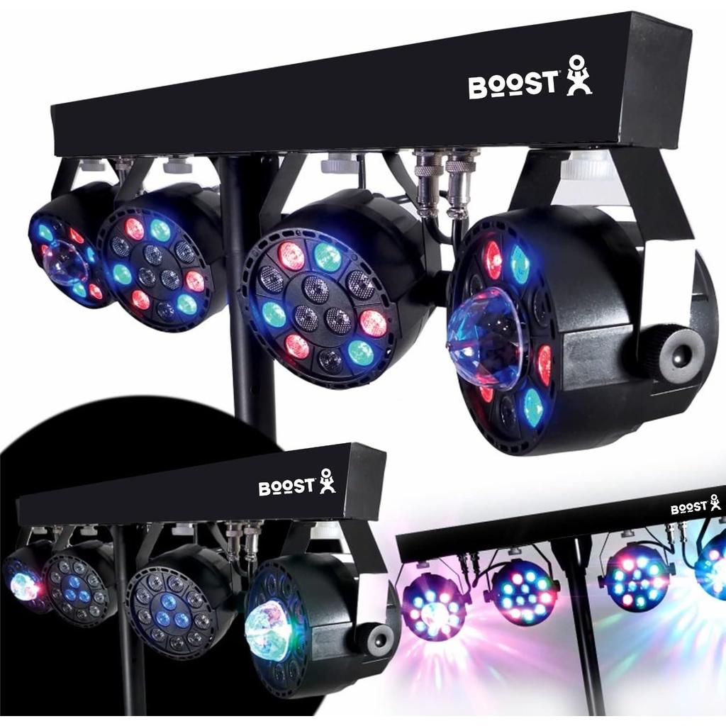 Accessoires Audio Varytec Pack 4 Jeux Derby 4 Leds Rgbw + 2 Flash Small Airship + Portique