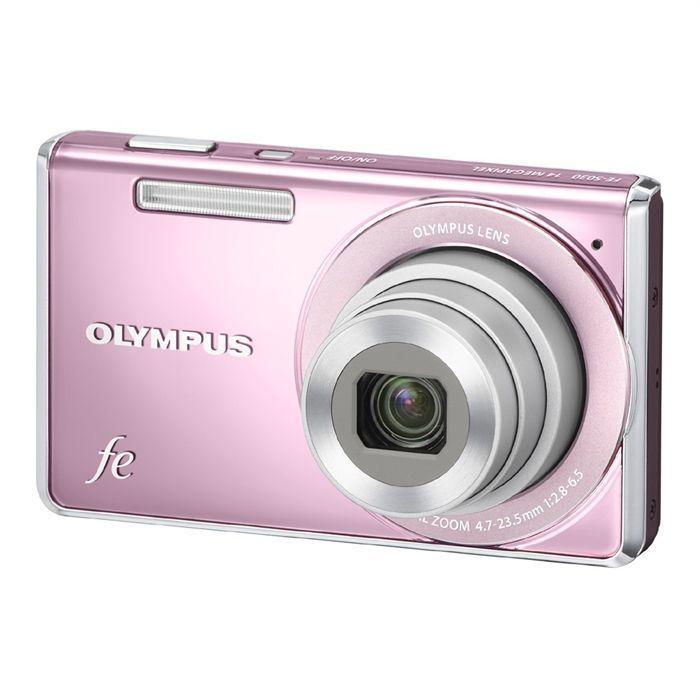オリンパス CAMEDIA FE-5010 ピンク Compactcamera LENS FE-5010 - Roze + Olympus AZ ZOOM 6.3-31.5mm 1