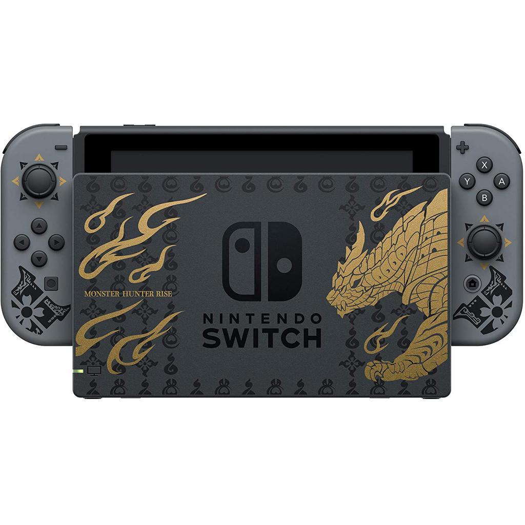 Switch 32GB - Grijs - Limited edition Monster Hunter Rise | Back