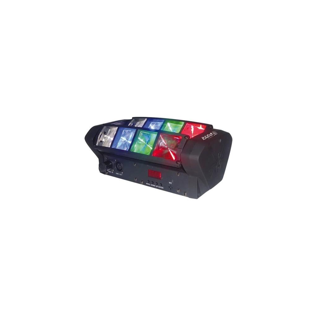 Éclairage Ibiza Light IBIZA LED8-MINI Effet de lumière ""Mini-Spider Reconditionné - N/A reconditionné disponible sur Backmarket