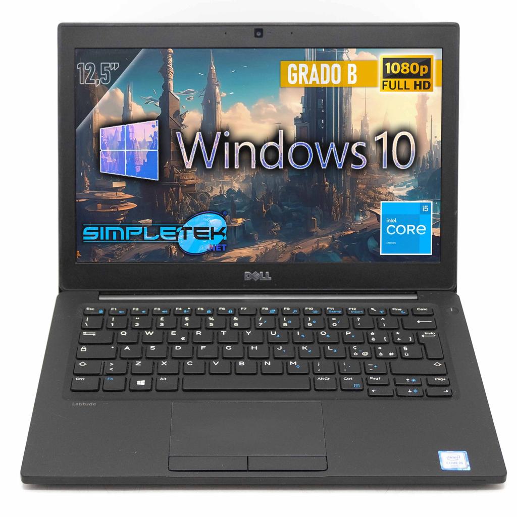 Dell 7280 12" Core I5 2.3 Ghz - Ssd 480 Go - 16 Go Qwerty - Italien