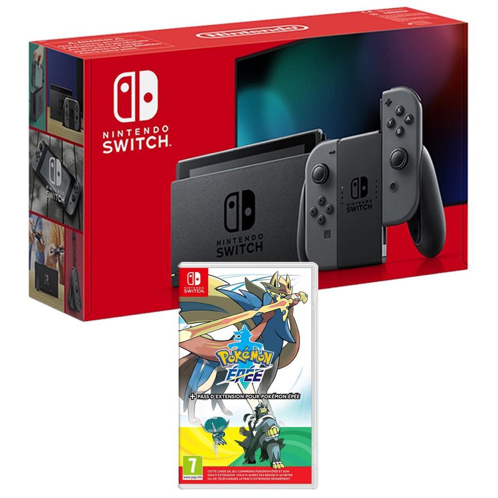 Switch 32Go - Gris + Pokémon Sword