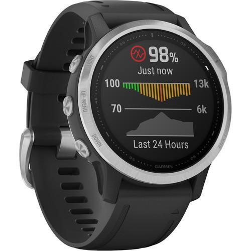 Montre Garmin Cardio GPS Fenix 6S - Argent