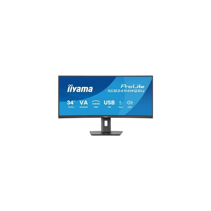 Écran 34" LCD 4K UHD Iiyama Prolite Xub3490Wqsu