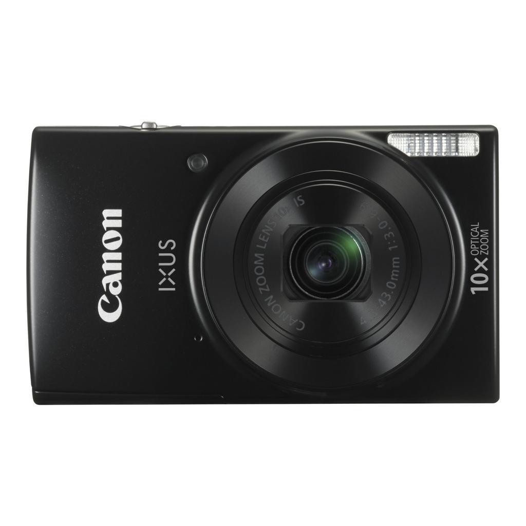 Compact Ixus 185 - Black + Canon 8X Optical Zoom Lens 5-40mm f/3.2