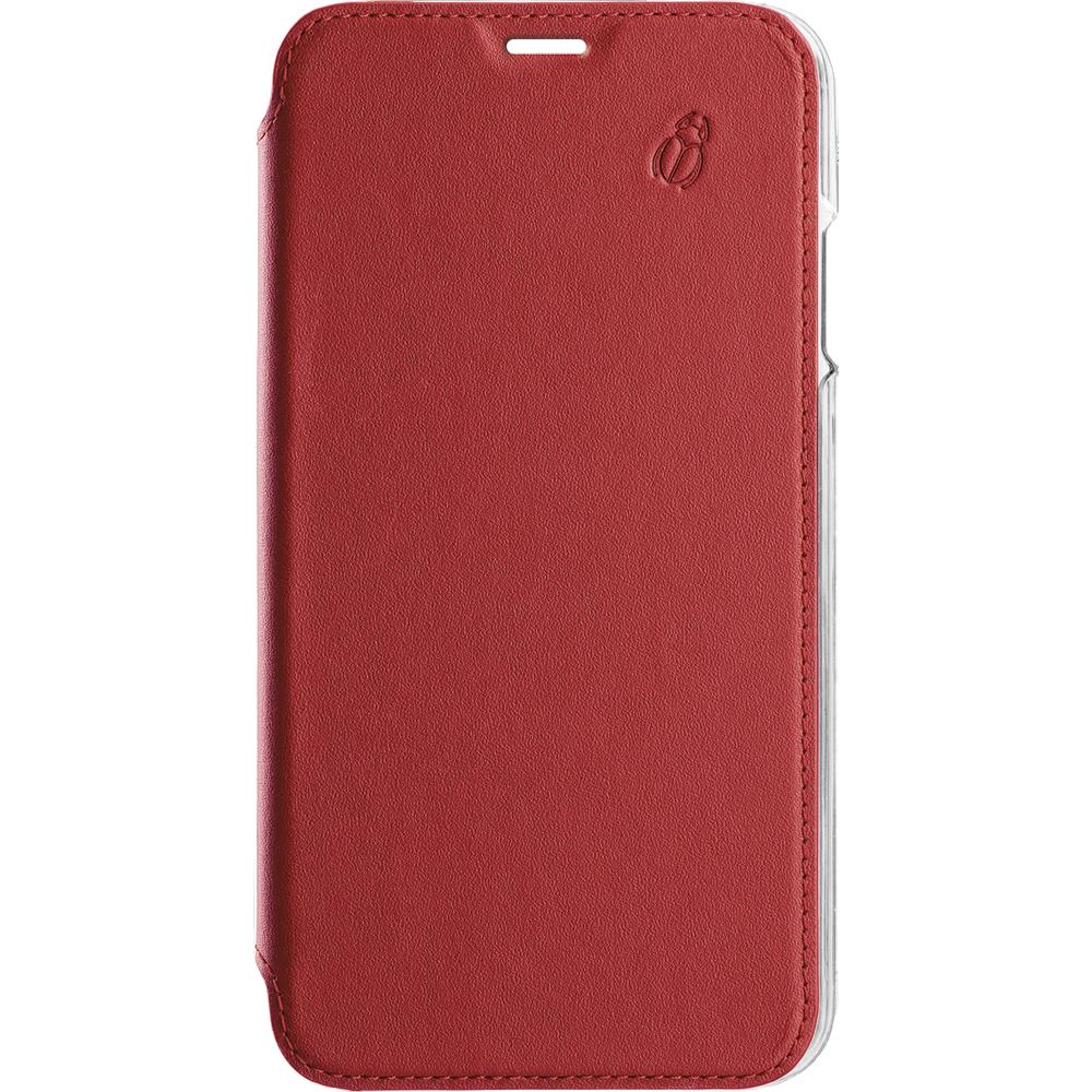 BEETLECASE Coque iPhone 12 Pro Max - Cuir - Rouge