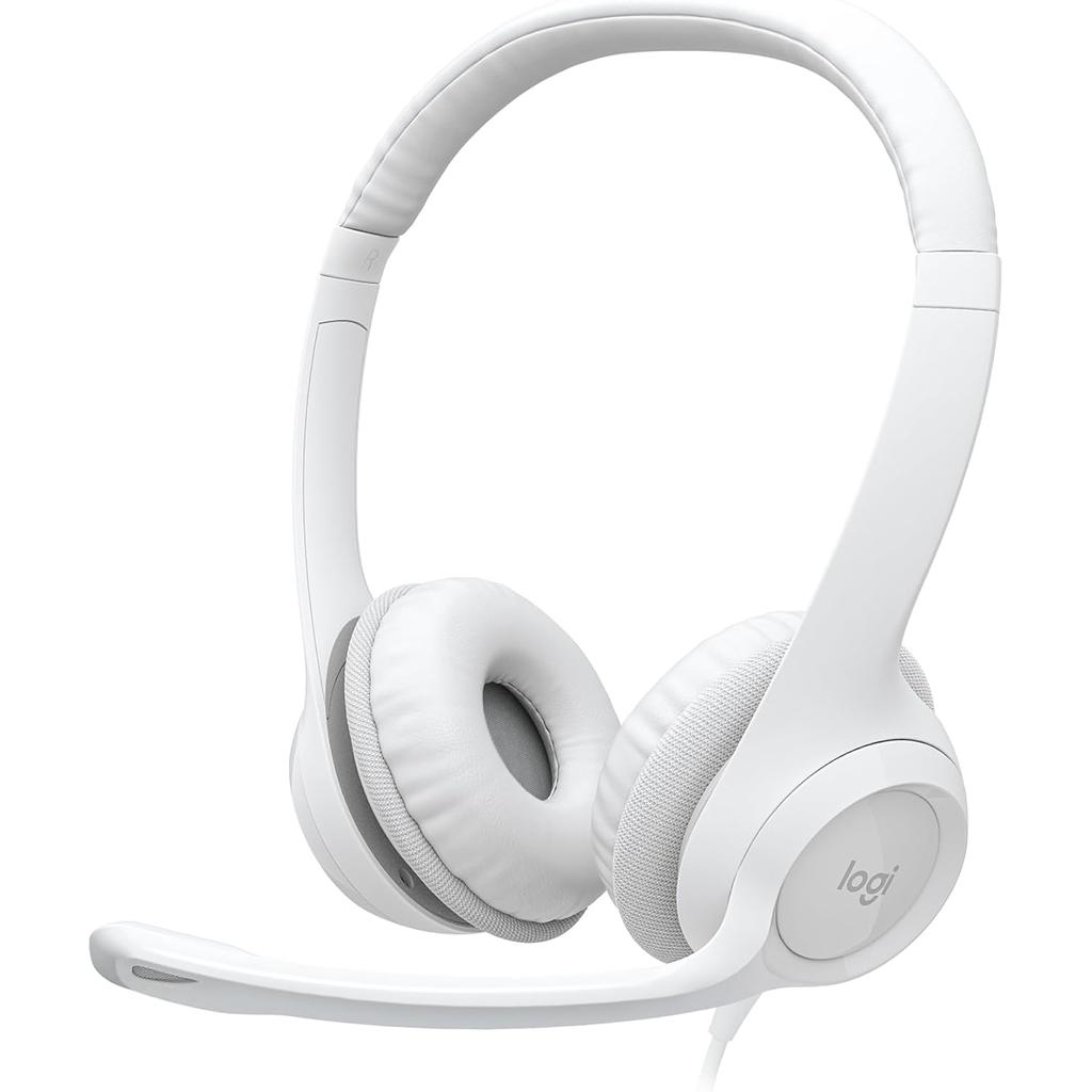 Casque Filaire Avec Micro Logitech H390 - Blanc