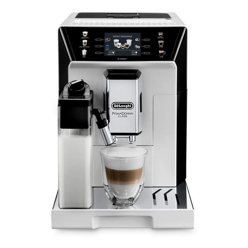 Delonghi Cafetière Avec Broyeur Sans Capsules De'Longhi Primadonna Class ‎Ecam550.65.W 2,0000L - Blanc