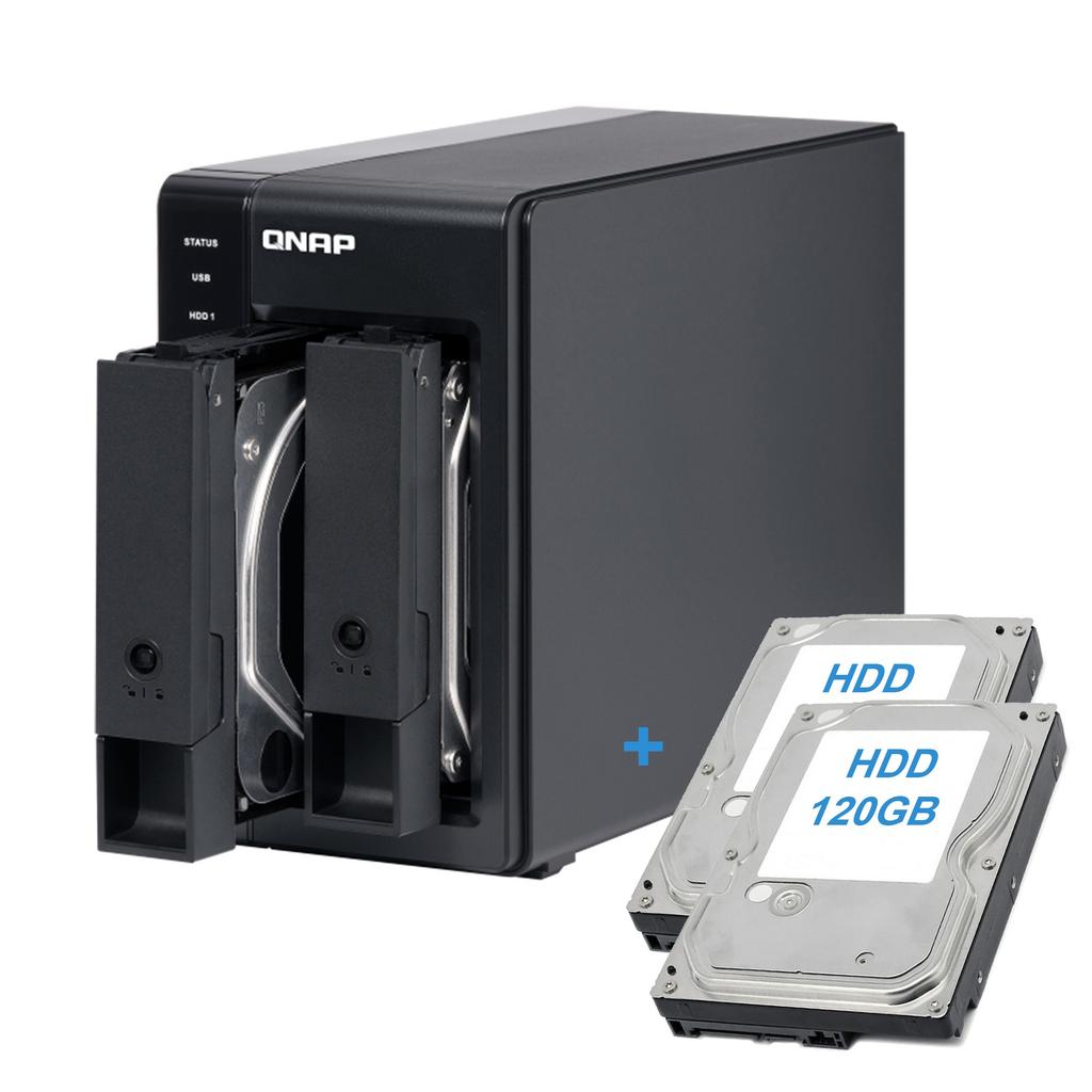 Qnap TR-002 DAS Storage 2-Bay - 240GB - 0 GB RAM Microprocessor with hardware RAID Reconditionné - QNAP reconditionné disponible sur Backmarket