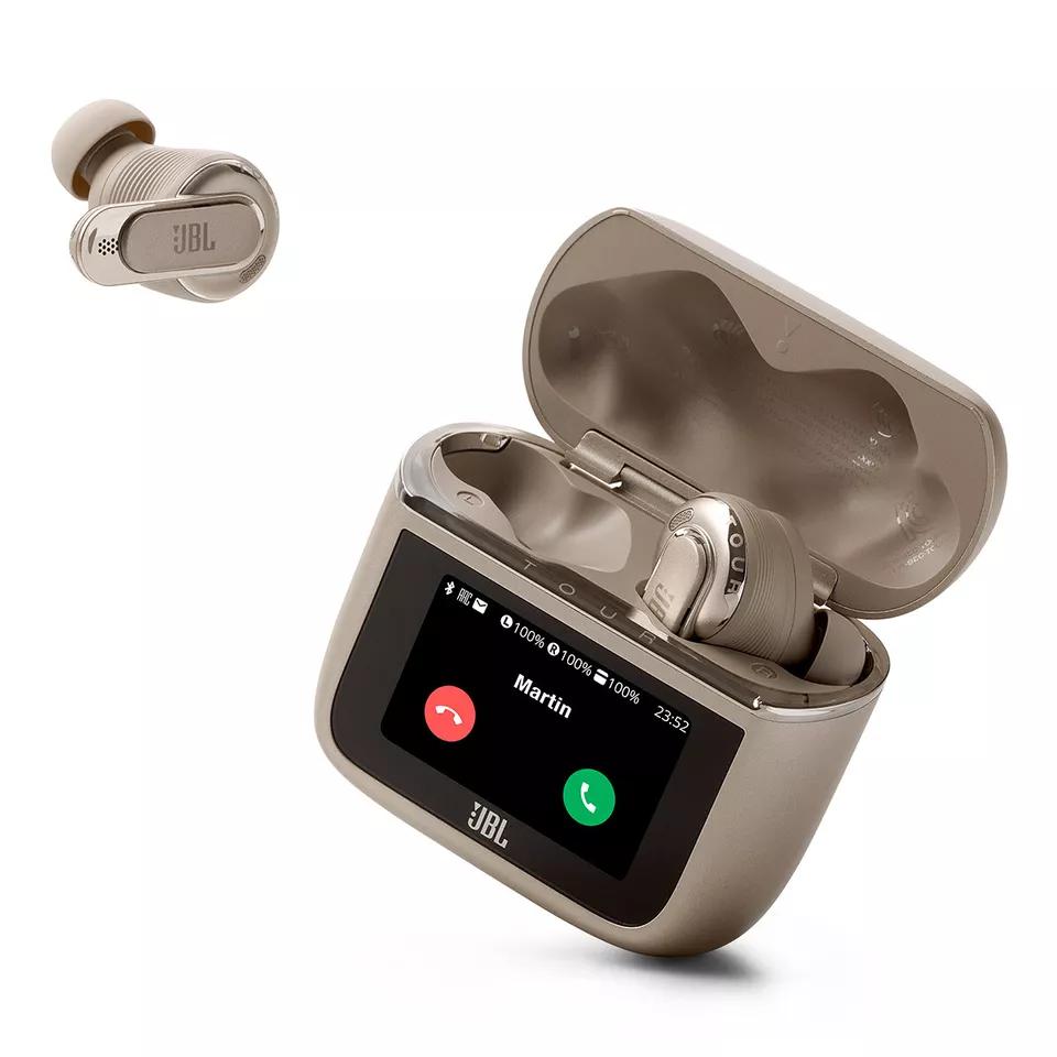 JBL Tour Pro 3 Earbud Noise-Cancelling Bluetooth Earphones - Gold