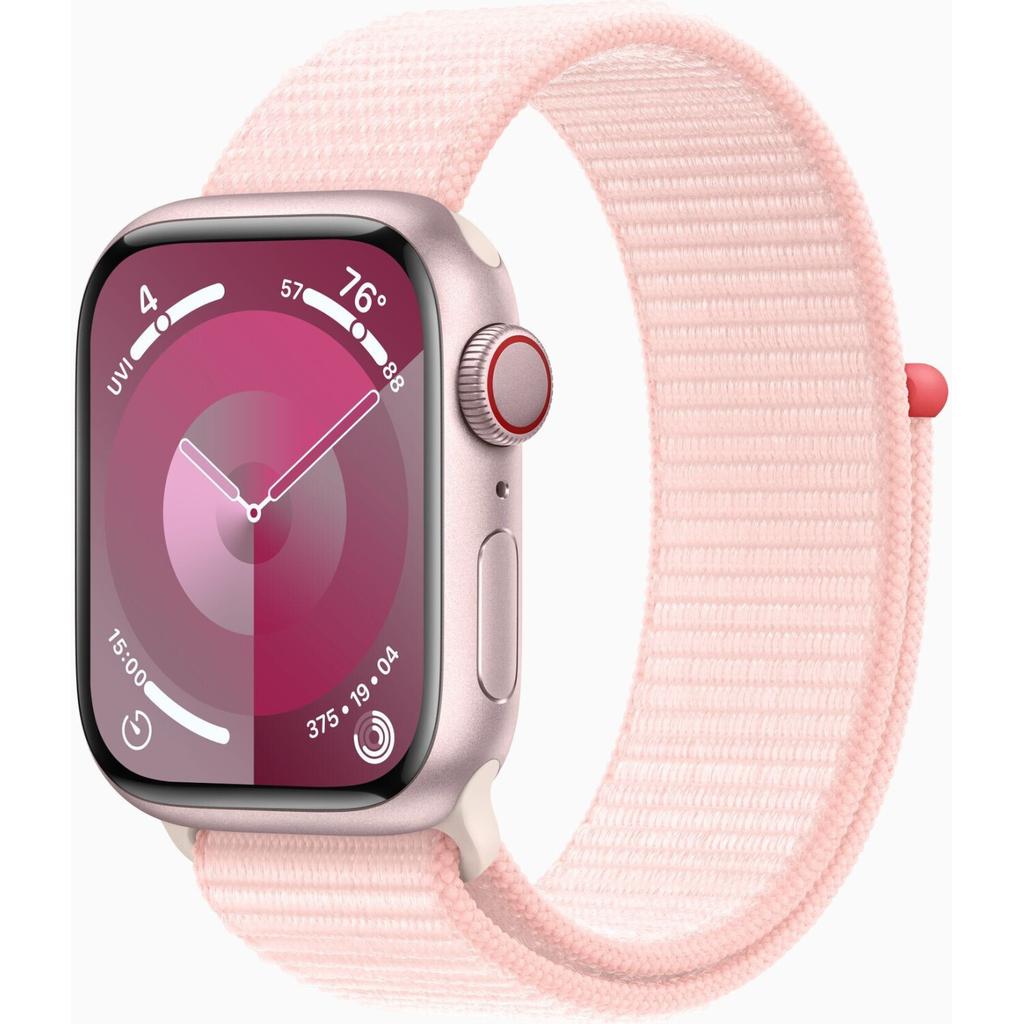 Apple Watch Series 9 (2023) GPS + Cellular 41 mm - Aluminium Rose - Boucle sport Rose Reconditionné - Apple reconditionné disponible sur Backmarket