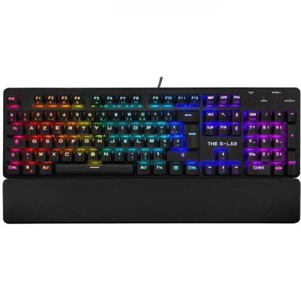 Clavier Azerty Français Sans-Fil Rétroéclairé The G-Lab Keyz Rubidium