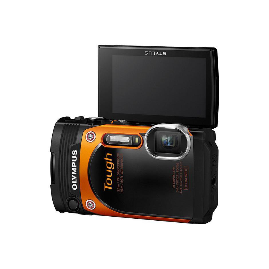 Compactcamera Stylus Tough TG-860 - Zwart/Oranje + Olympus Wide