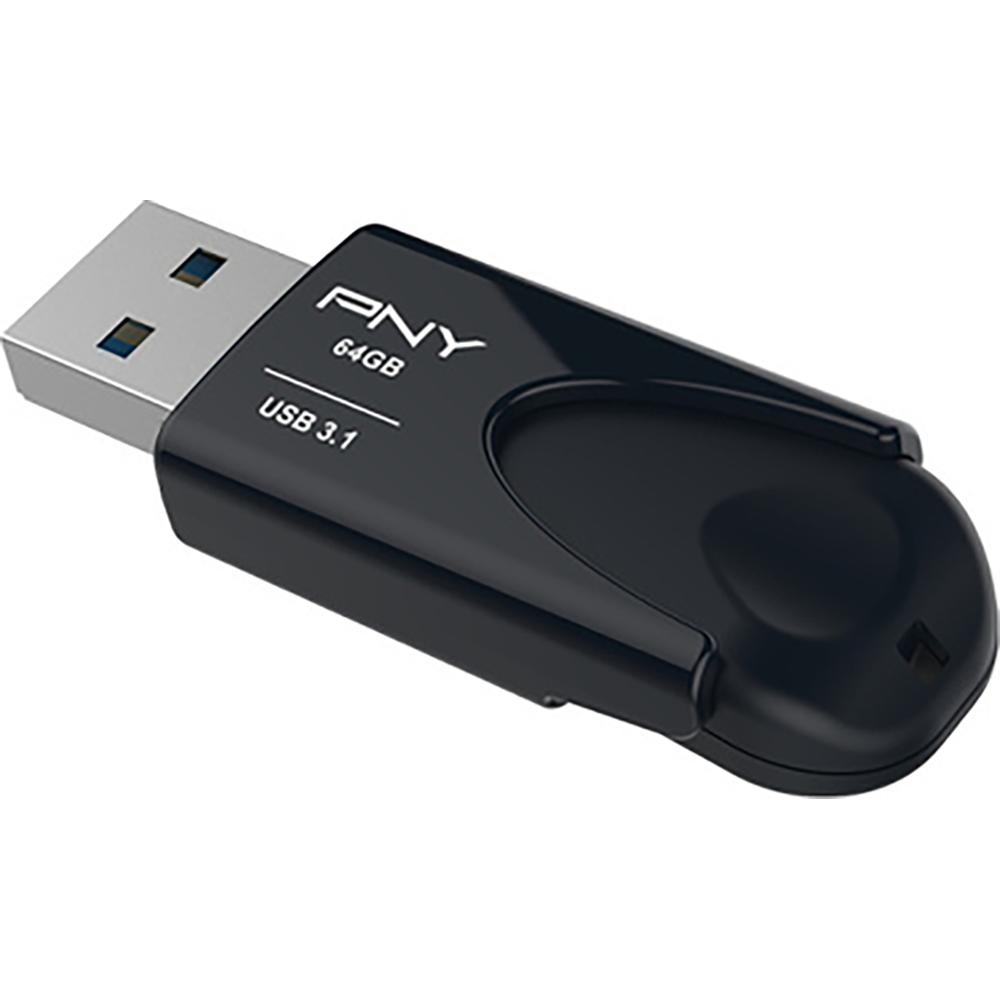 Clé Usb Clé Usb 3.1 Attaché 4 64Gb Noire Pny