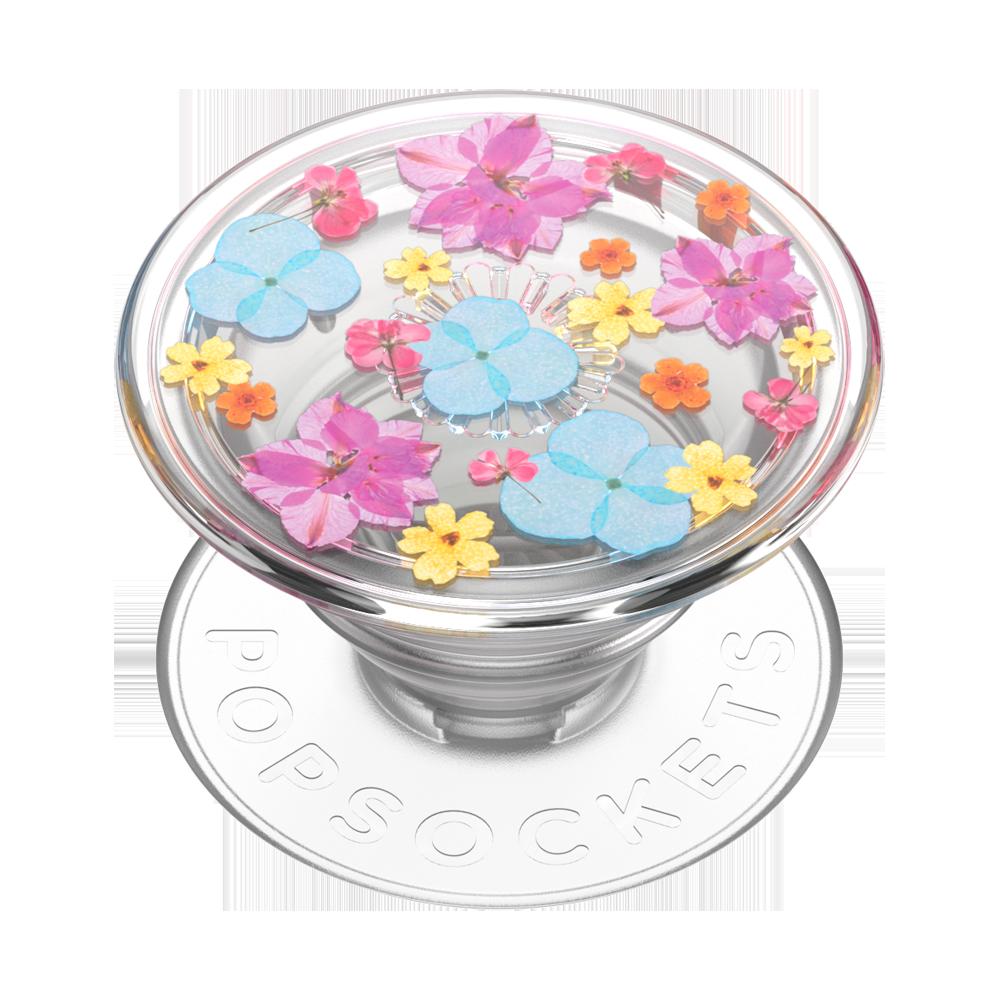 Stabilisateur Support Popgrip Translucide Adhésif Stand Et Selfie Delicate Floral Popsockets