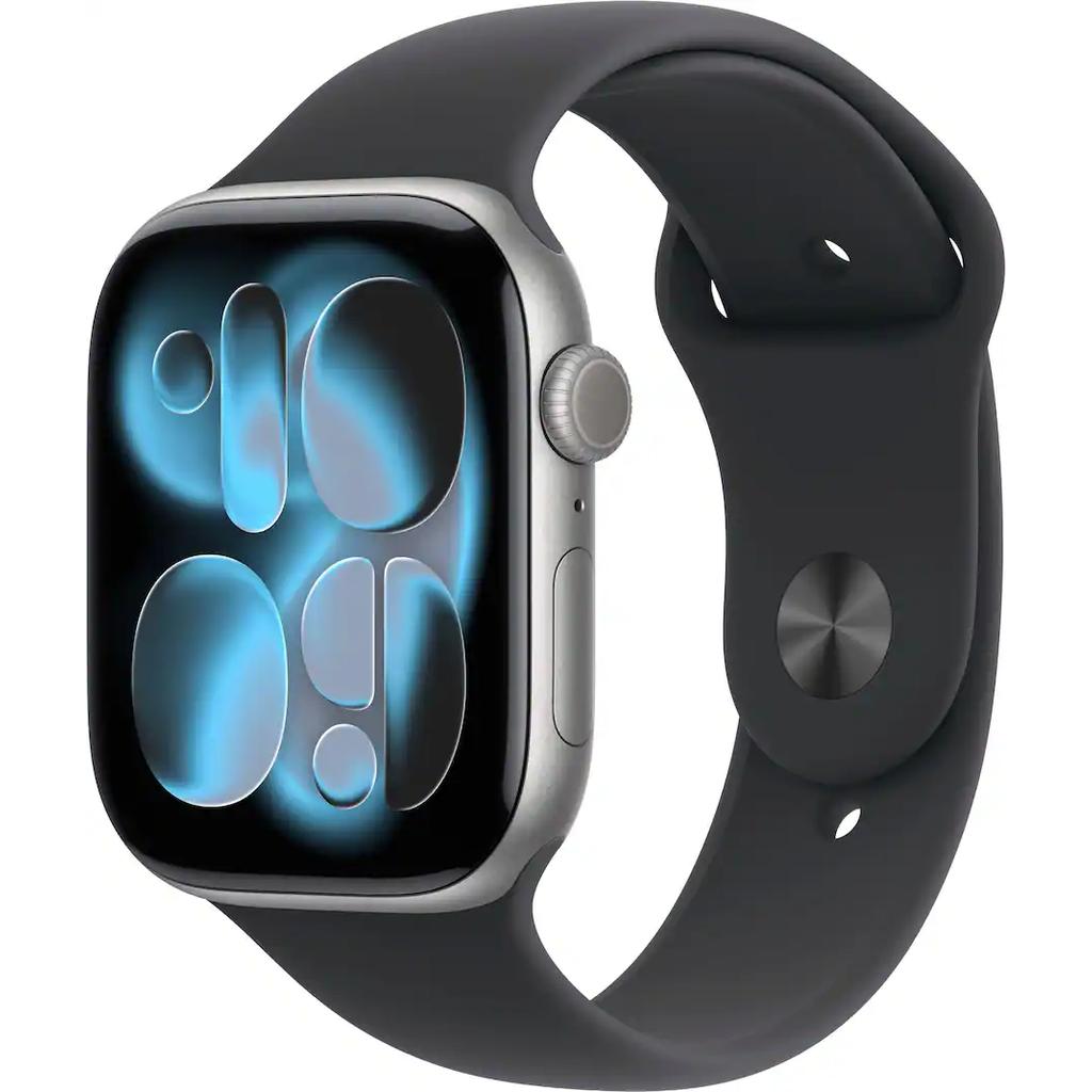 Apple Watch Series 11 46mm - GPSモデル - アルミニウム スペースグレイ ケース- スポーツバンド