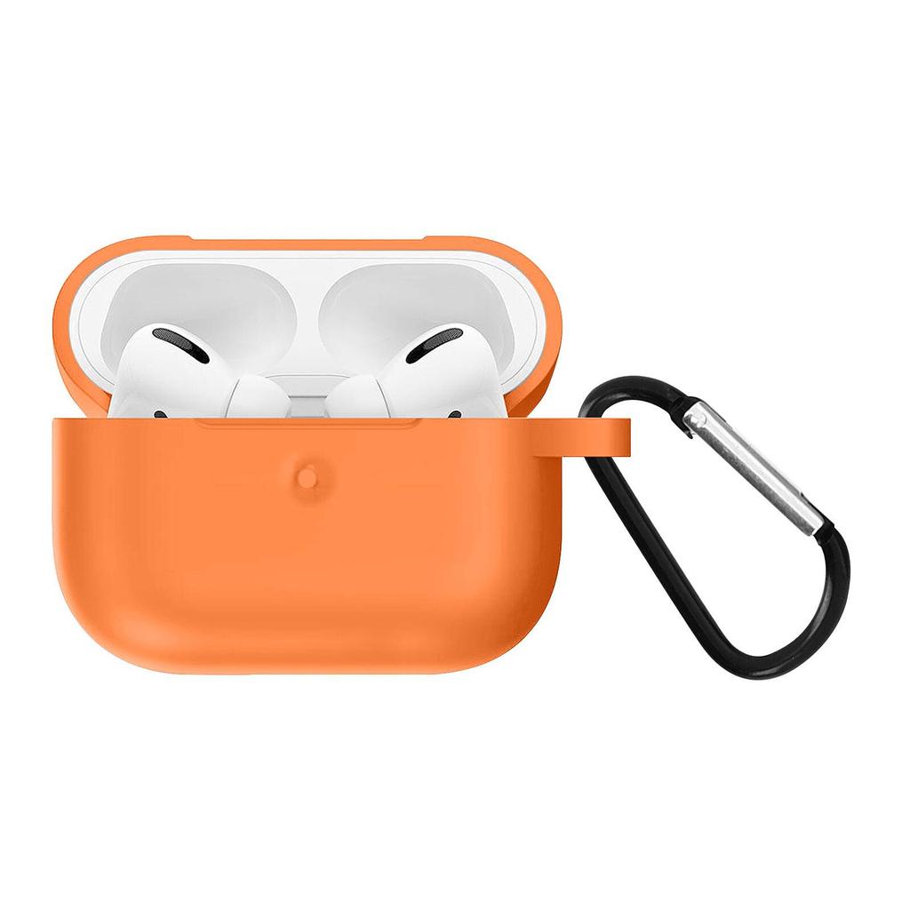 Evetane Étui De Protection AirPods Pro - Cuir - Orange