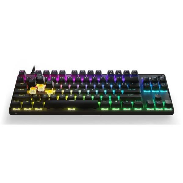 Clavier Steelseries Azerty Français Sans-fil Rétroéclairé Apex 9 Tkl
