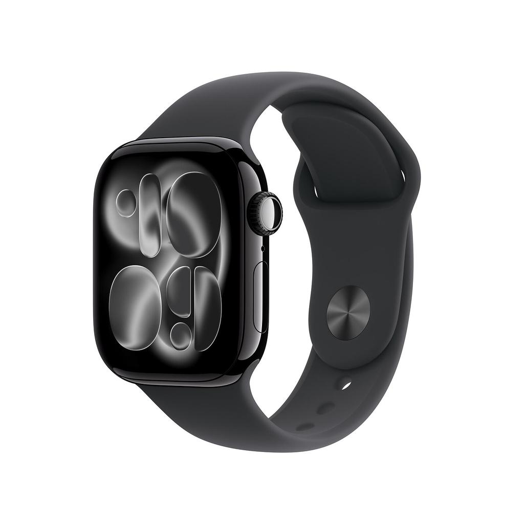 Apple Watch (2025) GPS 42 Mm - Aluminium Noir De Jais - Bracelet Sport Noir GPS