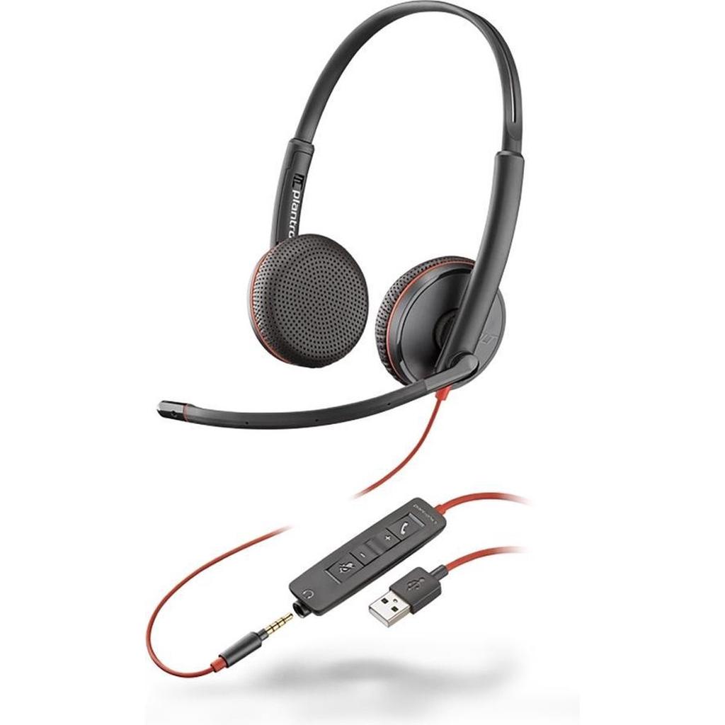 Casque Filaire Avec Micro Plantronics Poly Blackwire 3225 - Noir